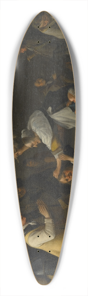 Anthonie Palamedesz. - Fight in the Tavern 39.3 inch art pintail longboard deck