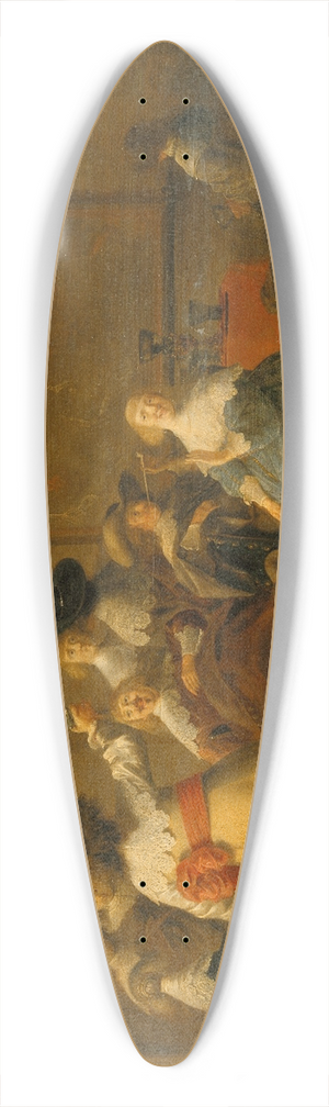 Anthonie Palamedesz. - Merry Company 39.3 inch art pintail longboard deck