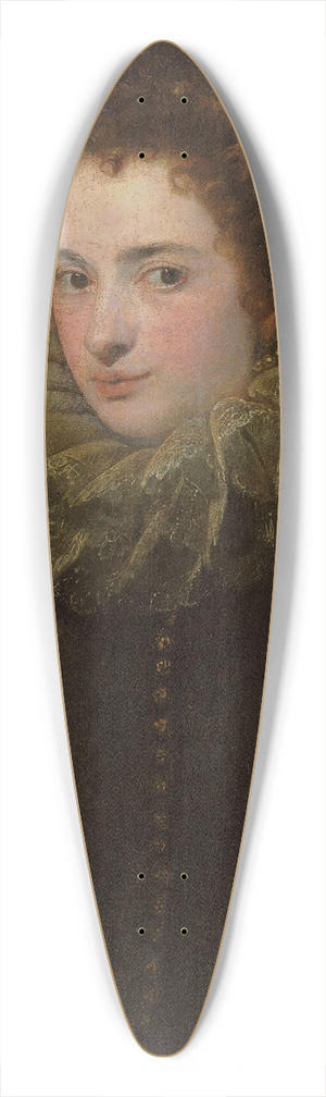 Anthony van Dyck - A portrait of a noblewoman 39.3 inch art pintail longboard deck