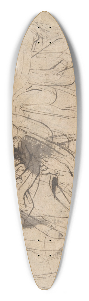 Anthony van Dyck - Christ and the Pharisees 39.3 inch art pintail longboard deck
