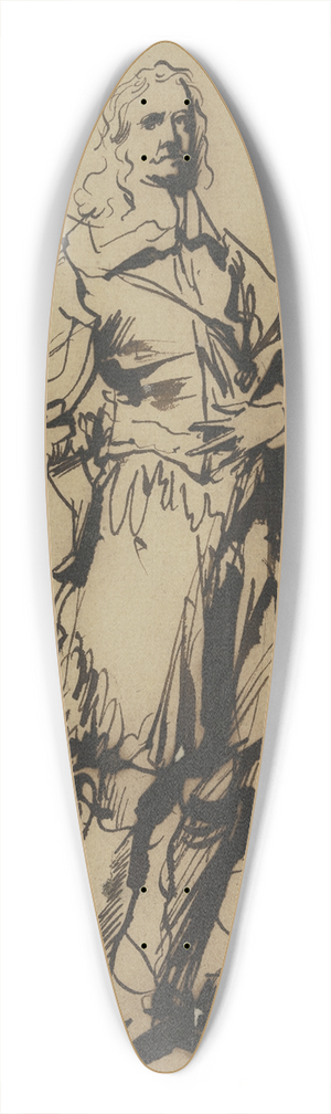Anthony van Dyck - Studie zu einem Kavalierbildnis 39.3 inch art pintail longboard deck