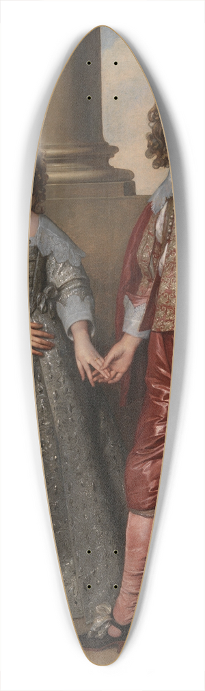 Anthony van Dyck - William II, Prince of Orange, and his Bride, Mary Stuart 39.3 inch art pintail longboard deck