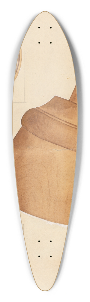 Anthony Zuccarello - Butter Print and Mold 39.3 inch art pintail longboard deck