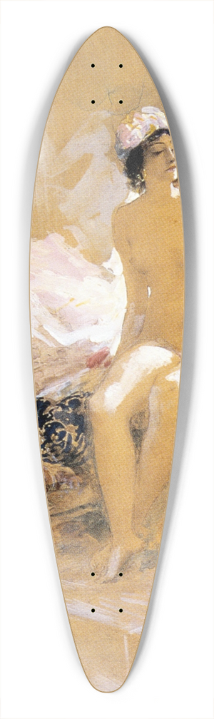 Antoine Calbet - Odalisque assise devant une piscine 39.3 inch art pintail longboard deck
