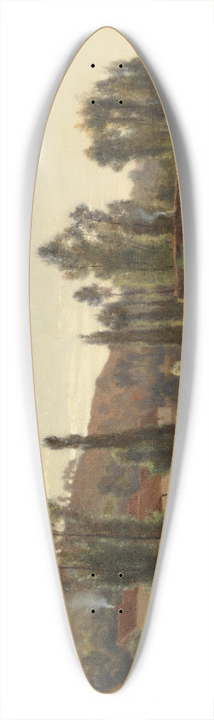 Antoine Chintreuil - Landschaft bei Marcoussis 39.3 inch art pintail longboard deck