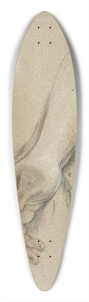 Antoine Coypel - Hand and Forearm 39.3 inch art pintail longboard deck
