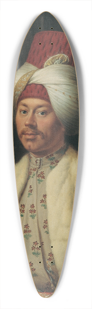 Antoine De Favray - A European In Turkish Costume 39.3 inch art pintail longboard deck