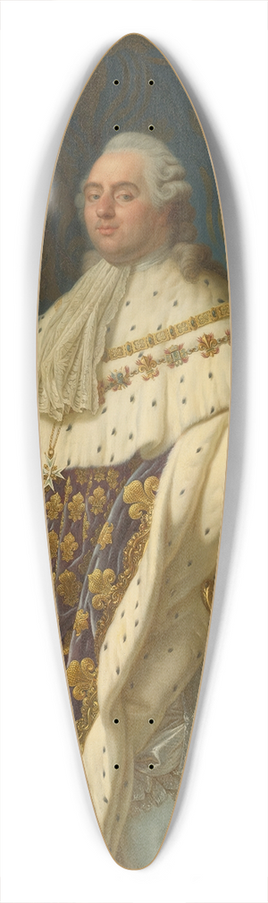 Antoine-Franois Callet - Portrait of Louis XVI of France in Coronation Robes 39.3 inch art pintail longboard deck