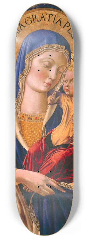 Benozzo Gozzoli - Virgin and Child with Angels 8.25 inch art skate deck