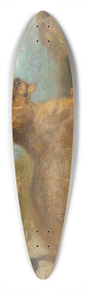 Antoine-Louis Barye - A lioness 39.3 inch art pintail longboard deck
