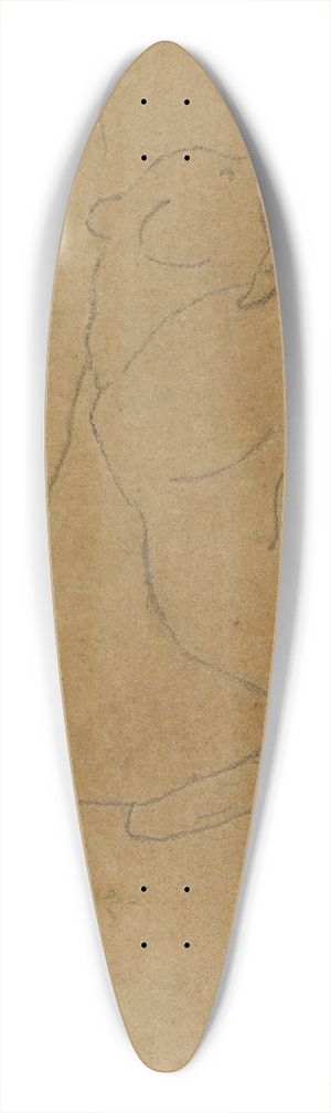 Antoine-Louis Barye - Ours dvorant un boeuf 39.3 inch art pintail longboard deck