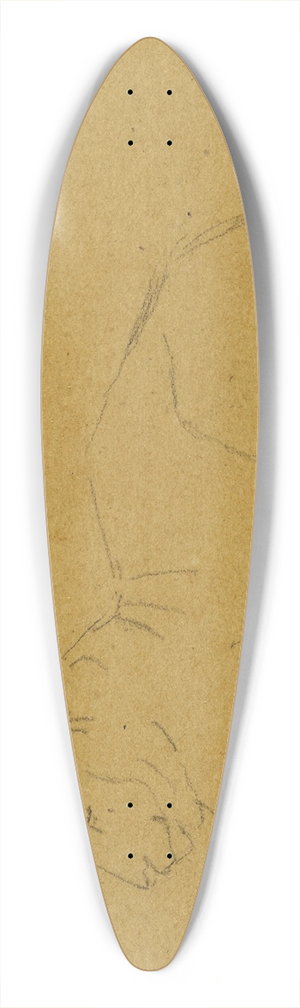 Antoine-Louis Barye - Tigre de profil couch  gauche 39.3 inch art pintail longboard deck Antoine-Louis Barye - Tigre de profil couch  gauche 39.3 inch art pintail longboard deck