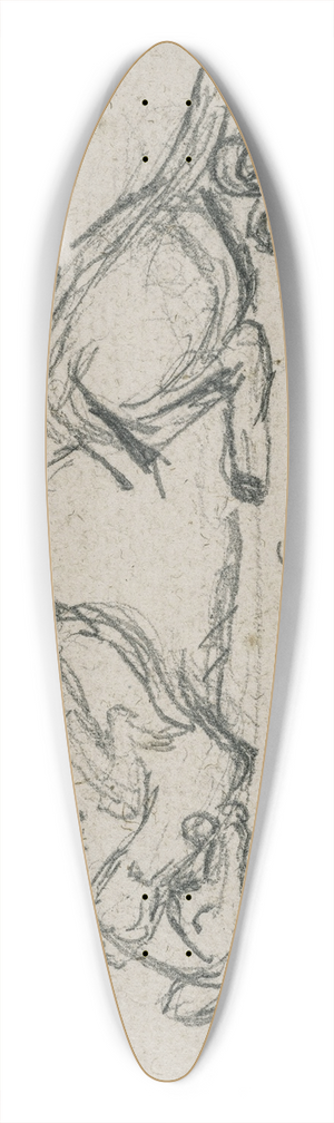 Antoine-Louis Barye - Tigre dvorant un gavial 39.3 inch art pintail longboard deck