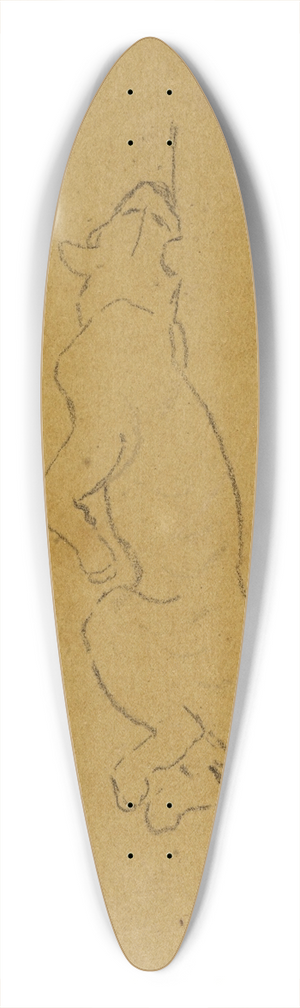 Antoine-Louis Barye - Tigre mort 39.3 inch art pintail longboard deck