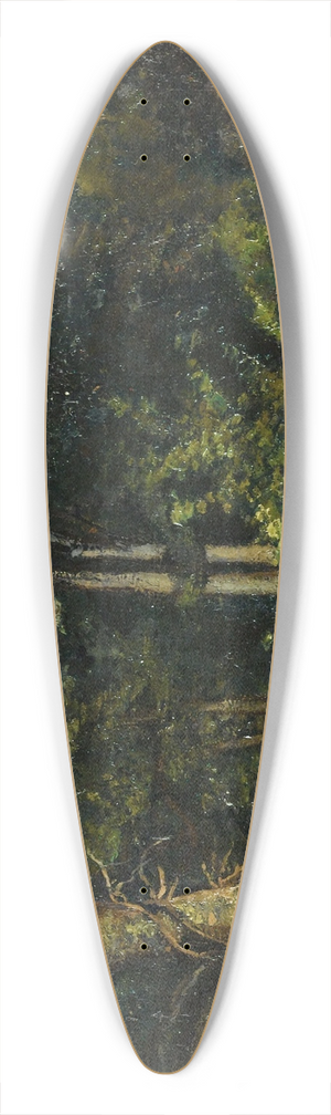 Antoine-Louis Barye - View Of Fontainebleau Forest 39.3 inch art pintail longboard deck