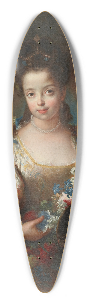 Antoine Pesne - Portrait of Ursule-Anne Dubuisson 39.3 inch art pintail longboard deck