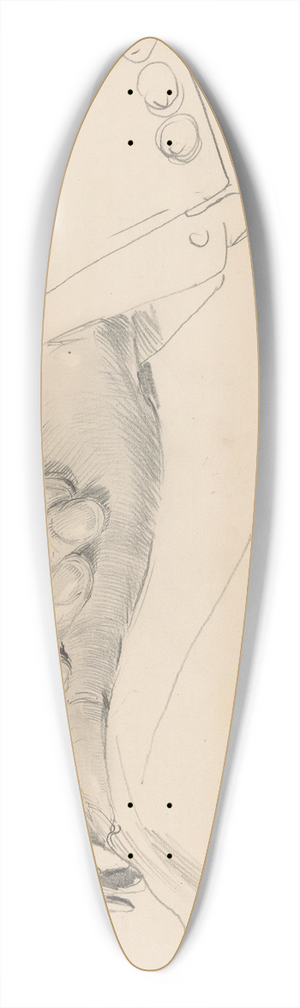 Anton Abraham van Anrooy - Studie van handen voor het (onvoltooide) olieverfschilderij van de Nederlandse rechtbank in Londen, juni 1942 39.3 inch art pintail longboard deck
