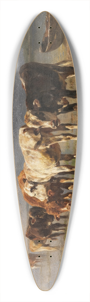 Anton Braith - Khe am Seeufer 39.3 inch art pintail longboard deck