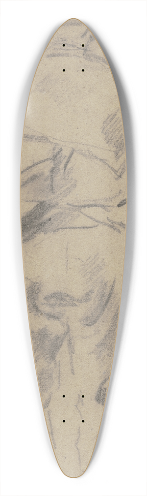 Anton Burger - Beater from the back 39.3 inch art pintail longboard deck