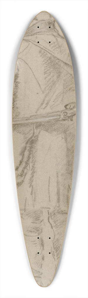 Anton Burger - Jger mit Flinte und Jagdtasche 39.3 inch art pintail longboard deck