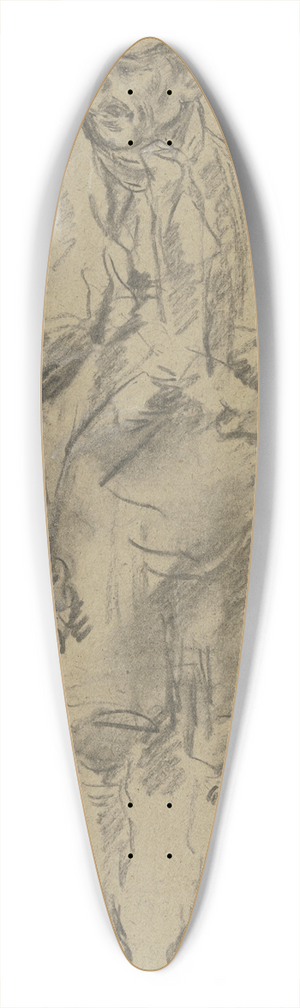 Anton Burger - Shepherd seen from the front 39.3 inch art pintail longboard deck