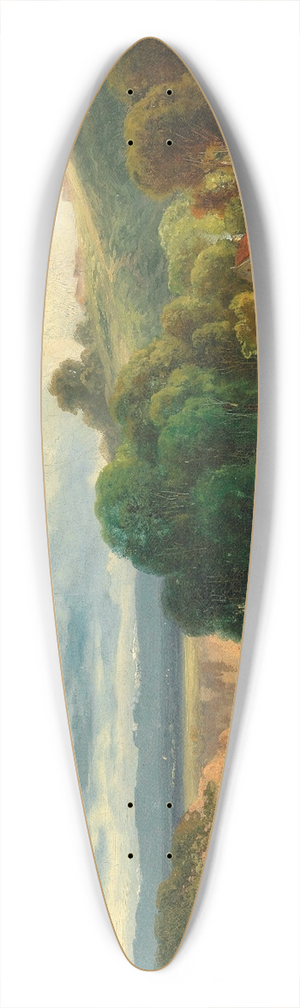 Anton Doll - A River Valley 39.3 inch art pintail longboard deck