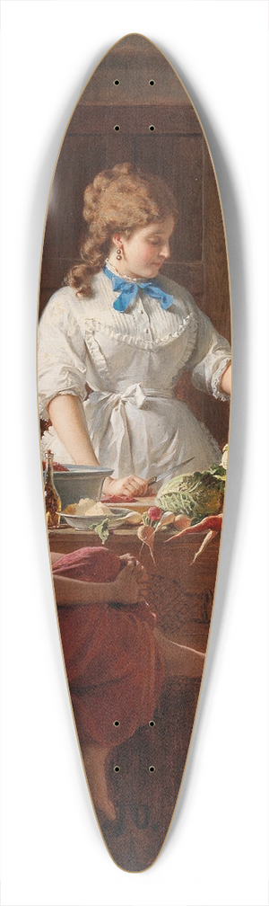 Anton Ebert - A Kitchen Idyll 39.3 inch art pintail longboard deck