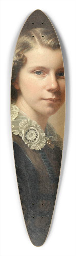Anton Einsle - Portrait of a girl 39.3 inch art pintail longboard deck