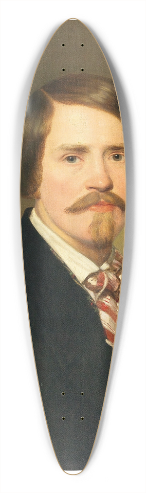 Anton Einsle - Portrait of a man 39.3 inch art pintail longboard deck