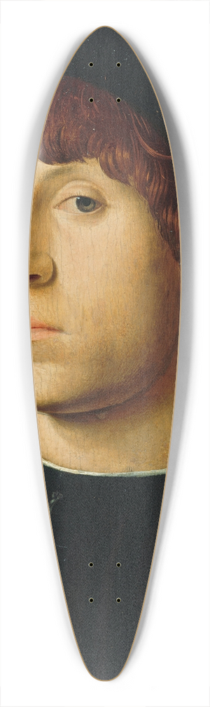 Antonello da Messina - Portrait of a Man 39.3 inch art pintail longboard deck