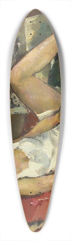 Anton Faistauer - Junge Frau Auf Rotem Sofa 39.3 inch art pintail longboard deck