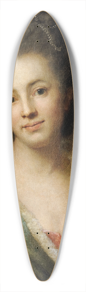 Anton Graff - Portrait of Auguste Sulzer, the Artists Wife 39.3 inch art pintail longboard deck