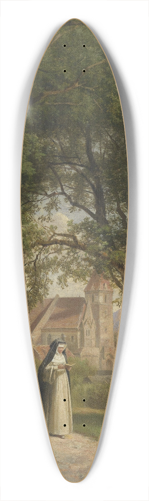 Anton Hansch - Nonne 39.3 inch art pintail longboard deck