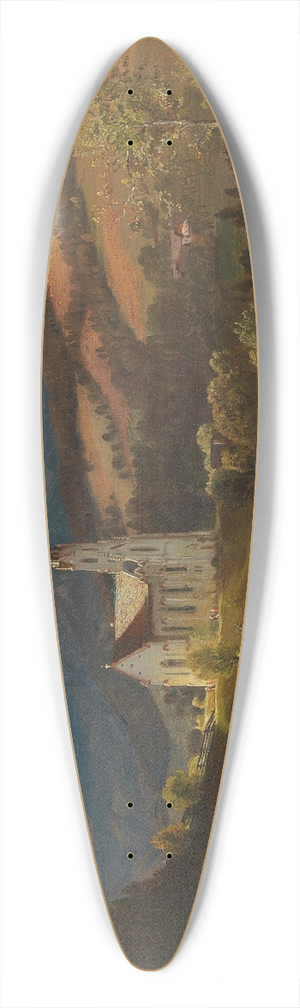 Anton Hlavacek - Bergkirche 39.3 inch art pintail longboard deck