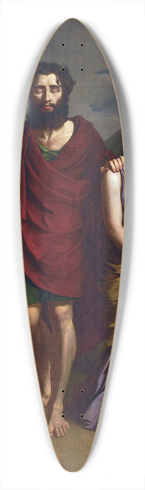 Antoni Brodowski - Oedipus And Antigone 39.3 inch art pintail longboard deck