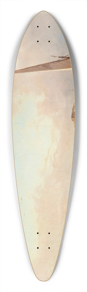 Antonie Sminck Pitloo - Naples, Vue de la colline du Vomero depuis la mer 39.3 inch art pintail longboard deck