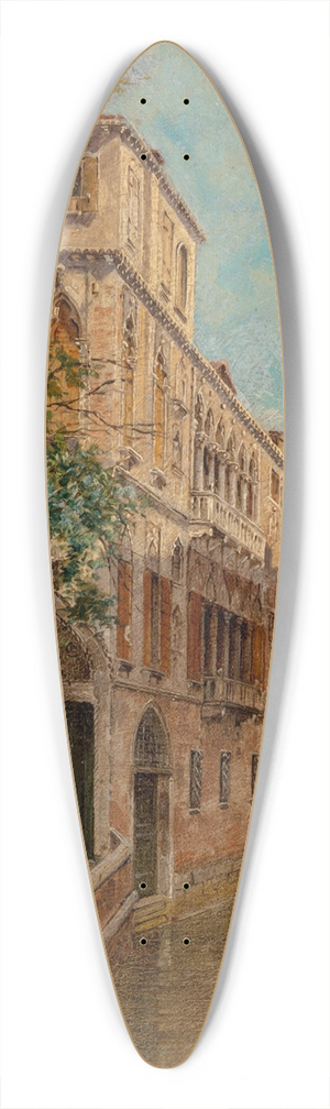 Antonietta Brandeis - A view of Palazzo Albrizzi 39.3 inch art pintail longboard deck