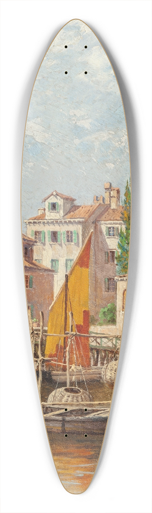 Antonietta Brandeis - A View of Venice 39.3 inch art pintail longboard deck