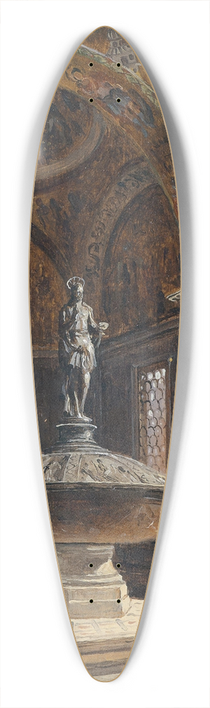 Antonietta Brandeis - Battistero di San Marco 39.3 inch art pintail longboard deck