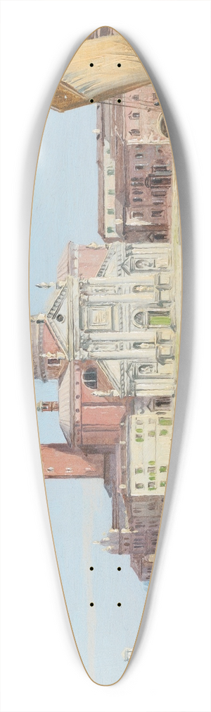 Antonietta Brandeis - Santa Maria Della Salute, Venezia 39.3 inch art pintail longboard deck