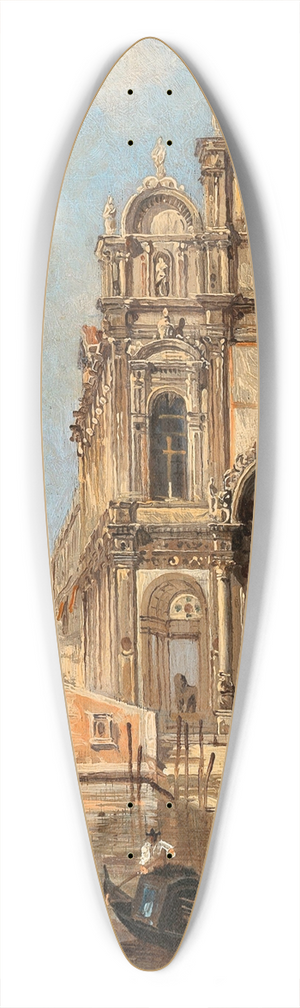 Antonietta Brandeis - Venice, a View of Campo Santi Giovanni e Paolo 39.3 inch art pintail longboard deck