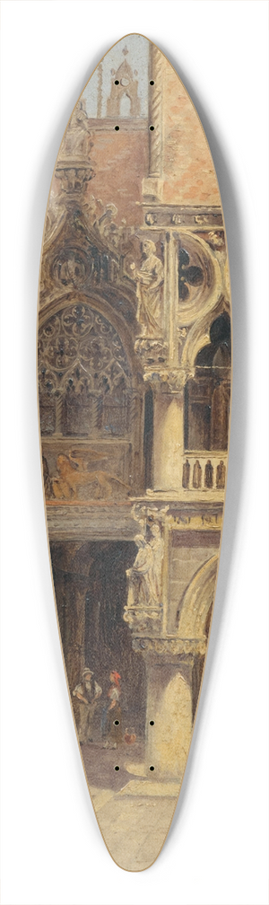 Antonietta Brandeis - Venice, Porta della Carta, Palazzo Ducale 39.3 inch art pintail longboard deck