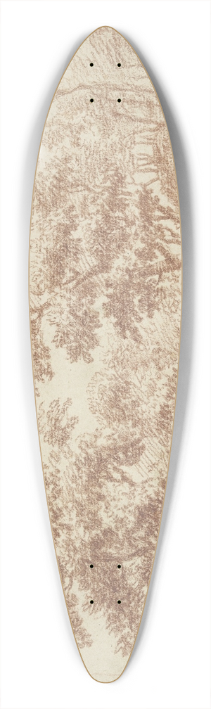 Antonie Waterloo - Landscape 39.3 inch art pintail longboard deck