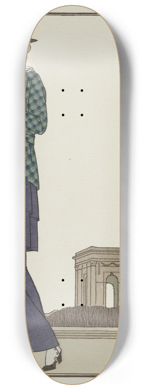 Bernard Boutet de Monvel - Le Jardin de Peyrou; Costume tailleur de Chruit 8.25 inch art skate deck