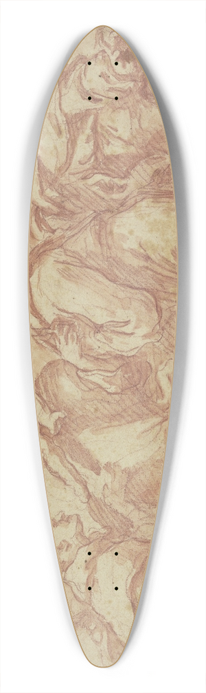 Antonio Balestra - Die Muttergottes mit dem Jesuskind auf Wolken, umgeben von den Heiligen Antonius von Padua und Franziskus sowie zwei weiteren Heiligen 39.3 inch art pintail longboard deck