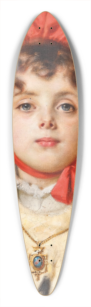 Antonio Barzaghi-Cattaneo - The red hat 39.3 inch art pintail longboard deck