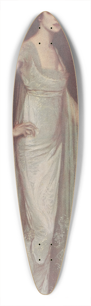Antonio de La Gandara - Reproduction of a painting of Ida Rubinstein as La Pisanelle, no. 7 39.3 inch art pintail longboard deck