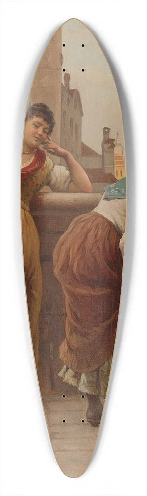 Antonio Ermolao Paoletti - A Quick Peek 39.3 inch art pintail longboard deck
