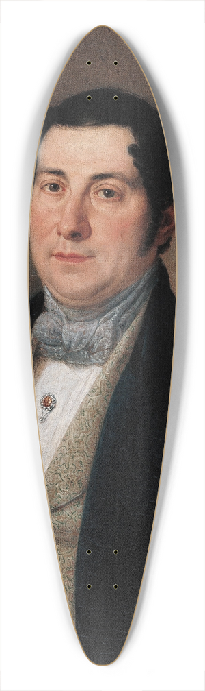 Antonio Mara Esquivel - Portrait of a Gentleman 39.3 inch art pintail longboard deck