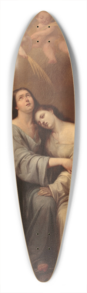 Antonio Mara Esquivel - Saint Justa and Saint Rufina 39.3 inch art pintail longboard deck